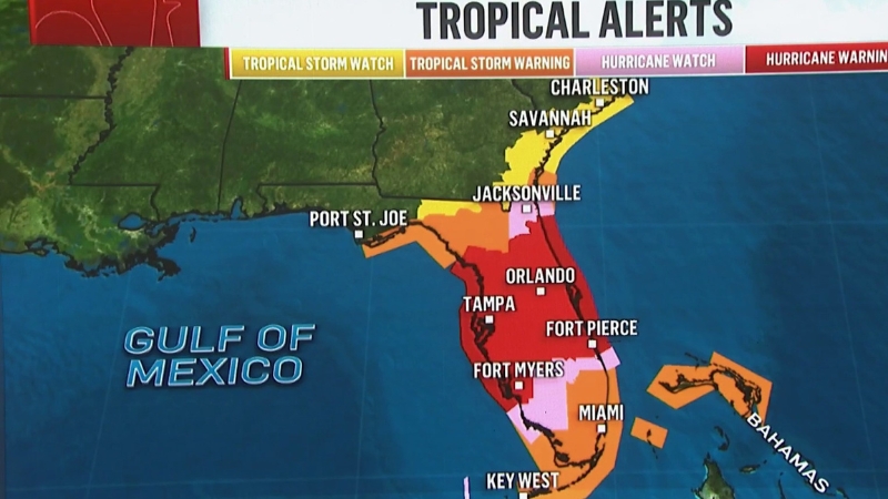 Fort Myers em alerta máximo com a chegada do Furacão Milton