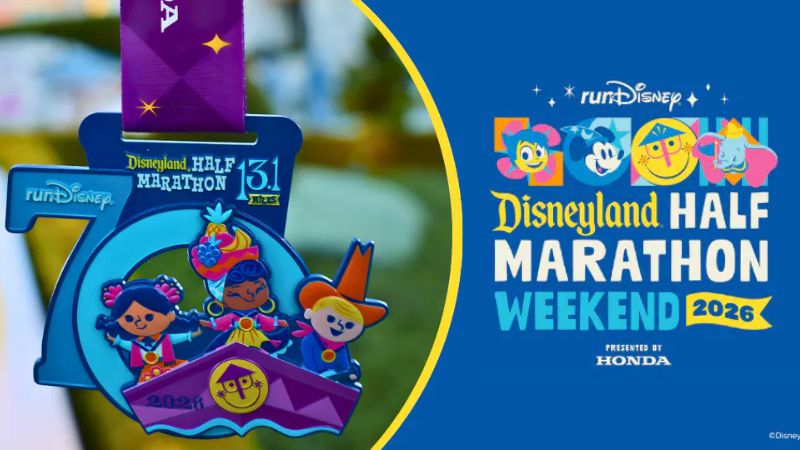 Confira as Medalhas da Disneyland Half Marathon Weekend 2026